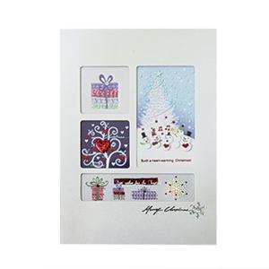크리스마스카드/성탄절/ x-mas 눈사람 음악대 card (FS201-2)
