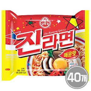 오뚜기 진라면 매운맛 40개 / 라면