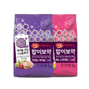 [하림펫푸드] 밥이보약 CAT 3.4kgx2(NO스트레스+걱정없는헤어볼)