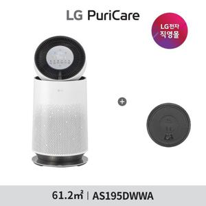 LG 퓨리케어 AI 360  공기청정기 플러스 19형 AS195DWWA+무빙힐