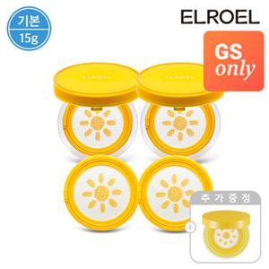 [GS단독][기본] 엘로엘 파데프리 플러스 옐로우 선쿠션 본품2개+리필2개+미니선쿠션