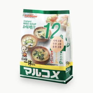 [본타몰] 마루코메 잇큐상 즉석미소 겐엔 저염 12식 미소된장국