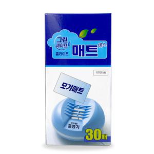 그린세이프 홈라이프매트에스(30매) 모기퇴치 해충퇴치 모기기피