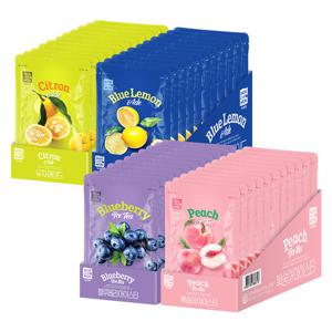 녹차원 파우치아이스티 40팩 (복숭아10팩+블루베리10팩+블루레몬10팩+유자10팩)