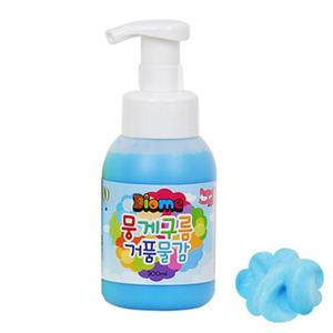 키즈맘아트 미술놀이 뭉게구름 거품물감 300ml 낱색 (형광파랑)