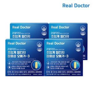 리얼닥터 초임계 알티지 장용성 오메가3 60캡슐 4개 (8개월분)