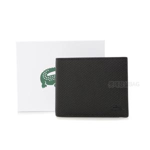 [라코스테]NH3870C54G 맨 샨타코 2단 코팅가죽 남성지갑-000블랙 JS