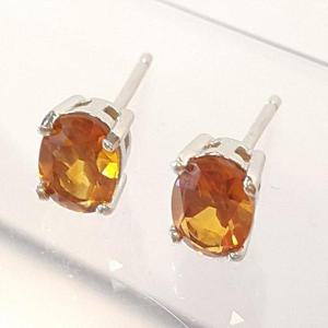 [블루케이] 하이퀄 황수정 원석귀걸이240303-21탄생석