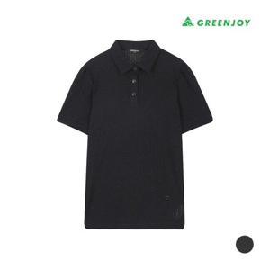 [그린조이]여성 격자 매쉬 소재 반팔 PK 티셔츠