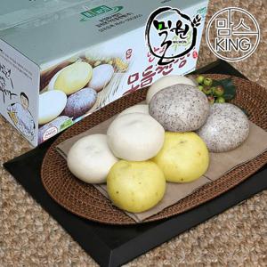 [맘스킹]밀원본가 안흥 우리밀모듬찐빵 30개(1500g)-수입팥