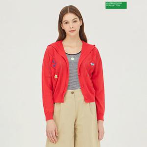 [베네통]베네통 스카시 후드 니트 가디건 BAKC01341_PK