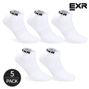 [EXR]EXR 남성 스탠다드 로고포인트 스니커즈 5P_WHBK
