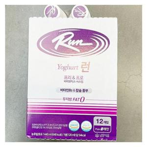 [신앙촌] 런(Run) 요구르트 무지방 (120ml12개) 코스트코