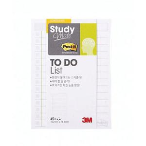 3M 포스트잇 스터디메이트 투두리스트 657 3개