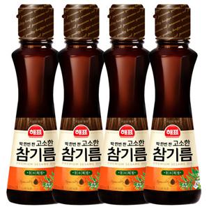 해표 고소한 참기름 320ml 4개