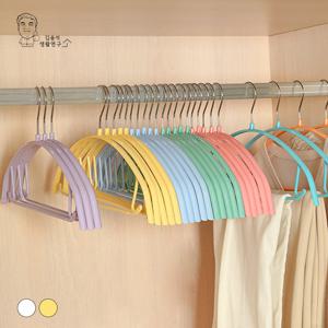 니트 라운드 논슬립 어깨뿔방지 옷걸이 10p