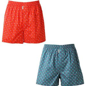 2종택1 95-110 면70수 주자 귀여운 루돌프나염 남성 트렁크팬티WMP5406