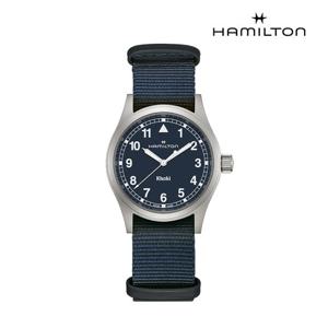 [해밀턴]카키필드 쿼츠 38mm 블루 다이얼 H69401940