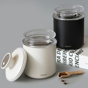 [리본제이]무디타 스텐 이중 잠금 진공 캐니스터 원두 보관용기 700ml 2P / 소분 진공밀폐용기