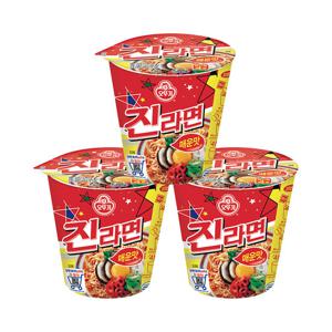 오뚜기 진라면 매운맛 65g x 3개 / 컵라면