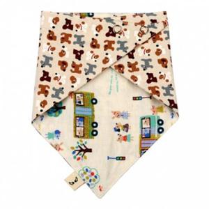 유아스카프 국내제작 순면 양면스카프 강아지 턱받이 스카프빕