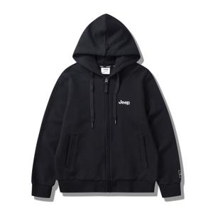 [지프]JQ1TZU002 블랙 25년 선기획) 지프 베이직 후드 집업_SC