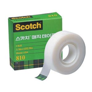 3m 스카치 매직 테이프 리필 810R 18mmx15M 스카치테잎 매직테이프 불투명테이프 오피스용품 문구용품 문구