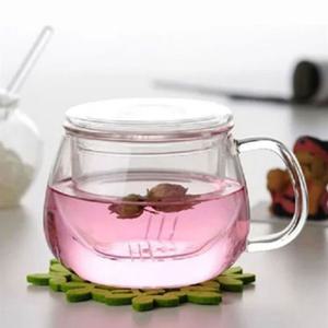 (로하티) 라벤더 내열유리 티머그(300ml) 유리티머그 내열유리티머그 손잡이티머그 손잡이잔 손잡이컵 손잡