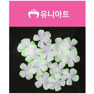 유니아트 (조화꽃) 벚꽃 (흰색.연두)