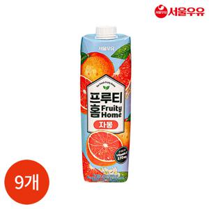 서울우유 프루티 홈 자몽 1000ml x 9개