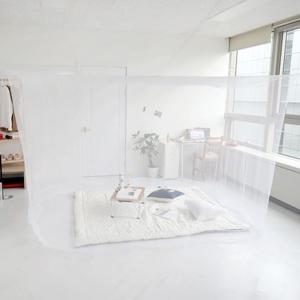 [GS단독특가] 모기차단 침대 간편설치 다인용 사각 모기장텐트 대형