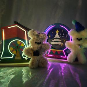 아트박스/오렌지몰 복실 모루 15mm 모루인형 네온사인 탁상장식