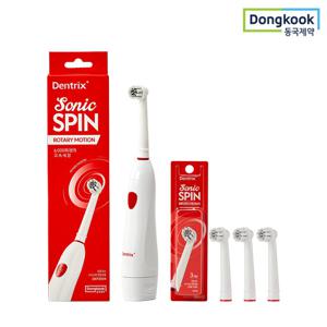 동국제약 덴트릭스 전동칫솔 소닉스핀+교체모3P