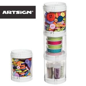 투명원통 3단 정리함 소품보관 수납정리함 정리 장난감 보관함 수납함 트레이