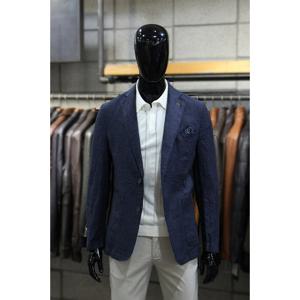 [빠니깔레][빠니깔레] 딥블루 슬림핏 린넨워싱자켓 d-qcjk06bl (