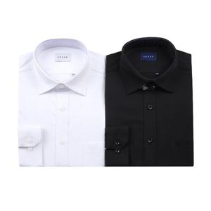 [예작(셔츠)]슬림핏 긴소매 구김없는 스판 솔리드 YJEFBS152-WHBK