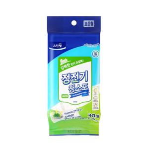 크린랩 정전기 청소포 표준형 30매 1P 일회용 걸레 일회용청소포 일회용걸레 정전기청소포 먼지청소포 먼지청소 전전기포 청소걸레 청소포 건식걸레
