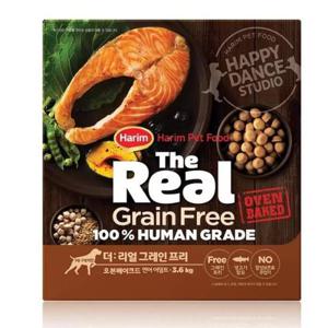[하림] 하림 더리얼 연어 애견사료 어덜트 3.6kg  반려견 강아지 애견 사료 간식 반려동물 가정 야외