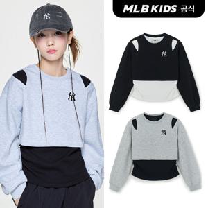 [MLB키즈공식]25FW스트릿 베이직 여아 레이어드 맨투맨7FMTB2554