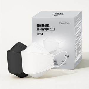 라이프쉴드 KF94 황사방역 마스크 대형 국산 일회용 50매