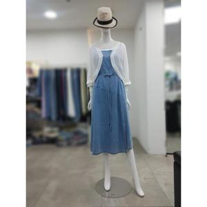 SI 세이브존04 뷔스티에 사선절개 데님 원피스 SKO1125440BL