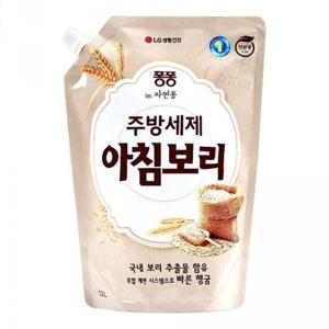 퐁 퐁 아침보리 주방세제 과일세제 리필 1.2L 자연퐁 과일세제 주방세제 자연퐁주방세제 자연퐁과일세제