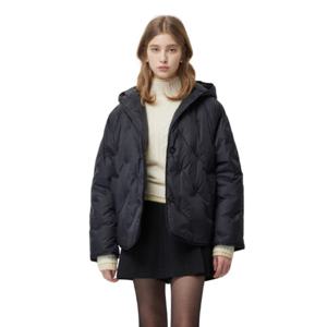 [시슬리]모나미 후드 자수 패딩 점퍼 SAPD33561