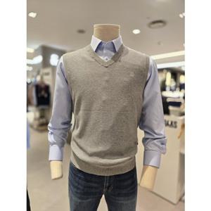 [닥스셔츠] 닥스 베스트 26년 SS 솔리드 패턴 브이넥 조끼 (DMP1SWVE101G1) DMP1SWVE101