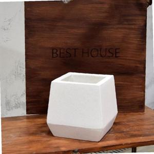 모던 시멘트 대리석무늬 피라미드사각 17x20cm 화분