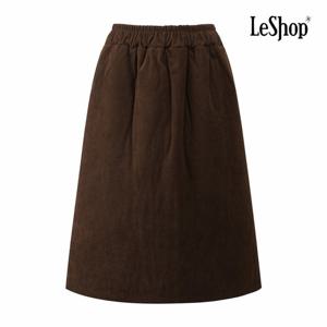 [르샵] 코듀로이 밴딩 미디 스커트 (BQ1SK001A)