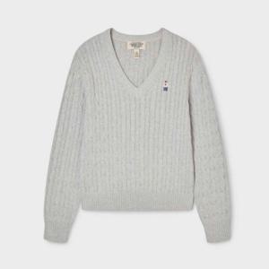 [후아유]여성 Steve V-neck Cable Sweater WHKAG1114F