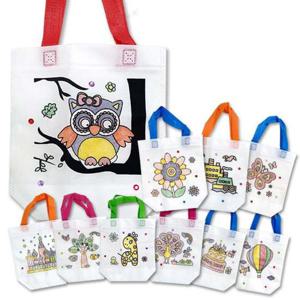 그림 10개랜덤혼합 꾸미기가방만들기 부직포 채색도