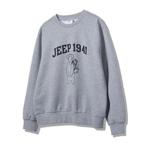 지프 1941 베어 루즈핏 남녀공용 맨투맨 JQ8TSU897MG