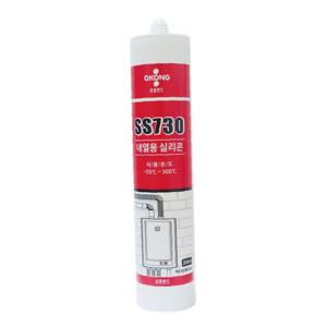 오공 내열용 실리콘 보일러 실란트 SS730 300ml 적색